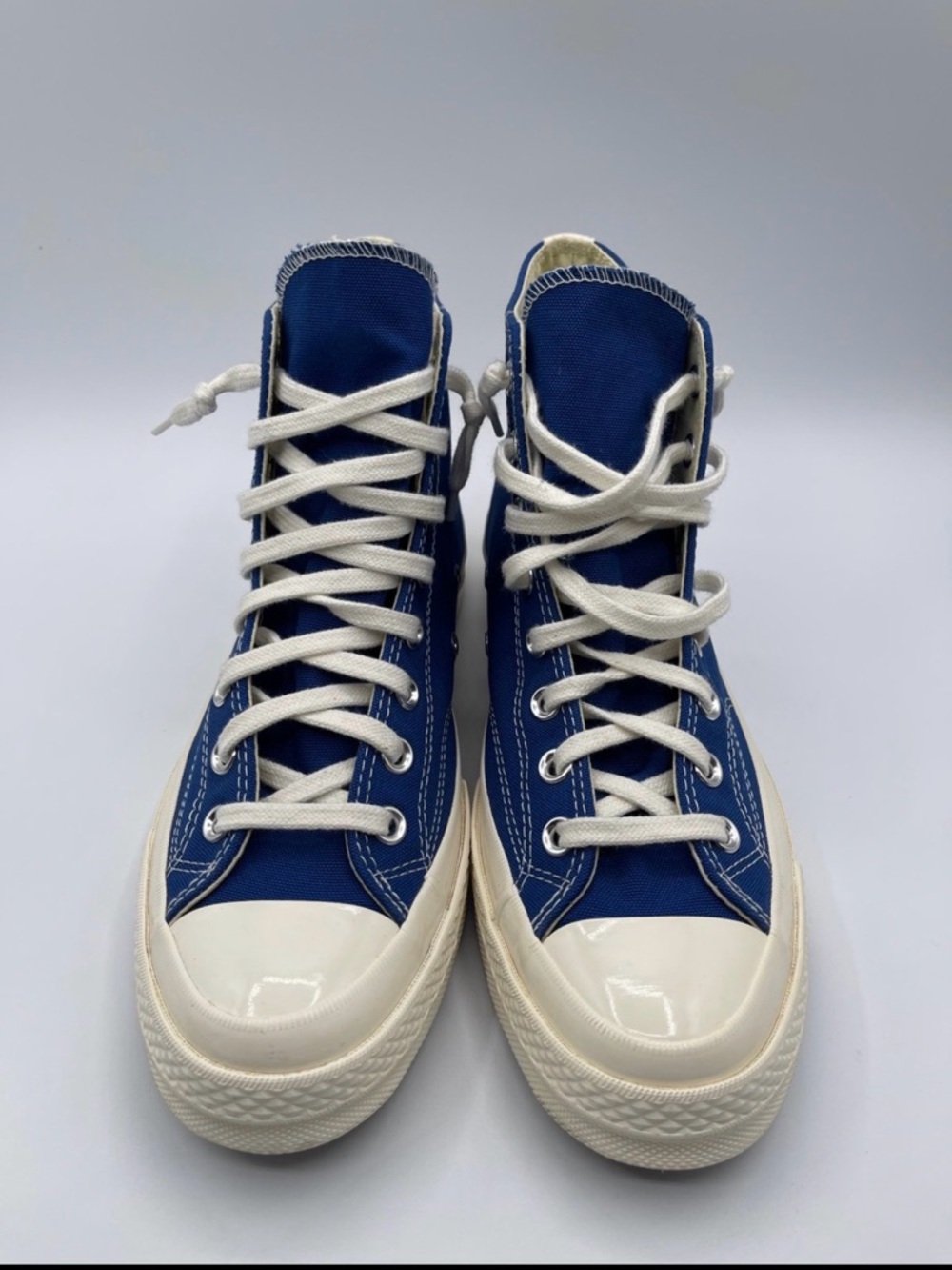 Comme des Garçons PLAY x Chuck 70 High Blue Quartz Men’s Size 5 / Women’s Size 7 - Picture 3 of 7
